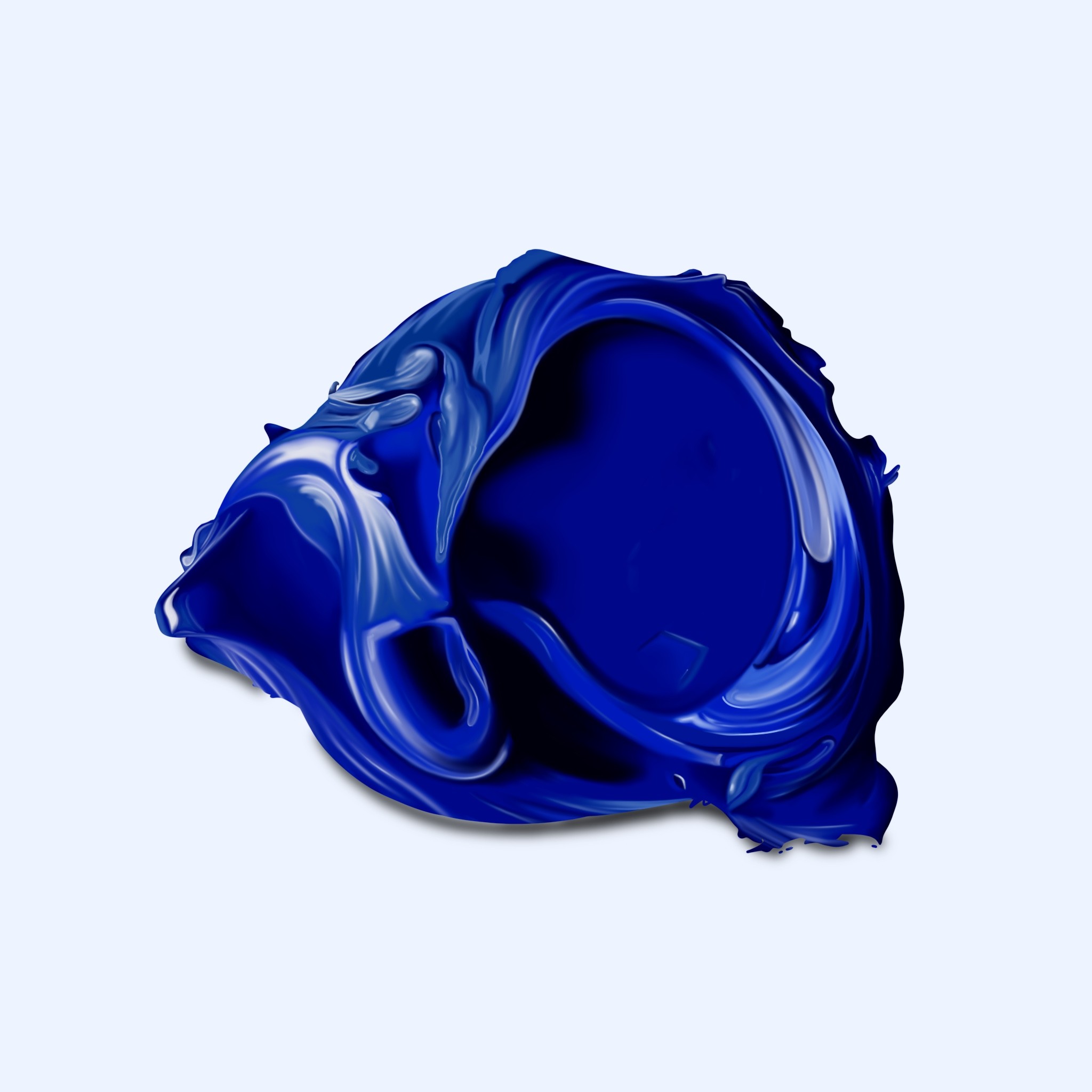 Illustration: Swatch of wet paint