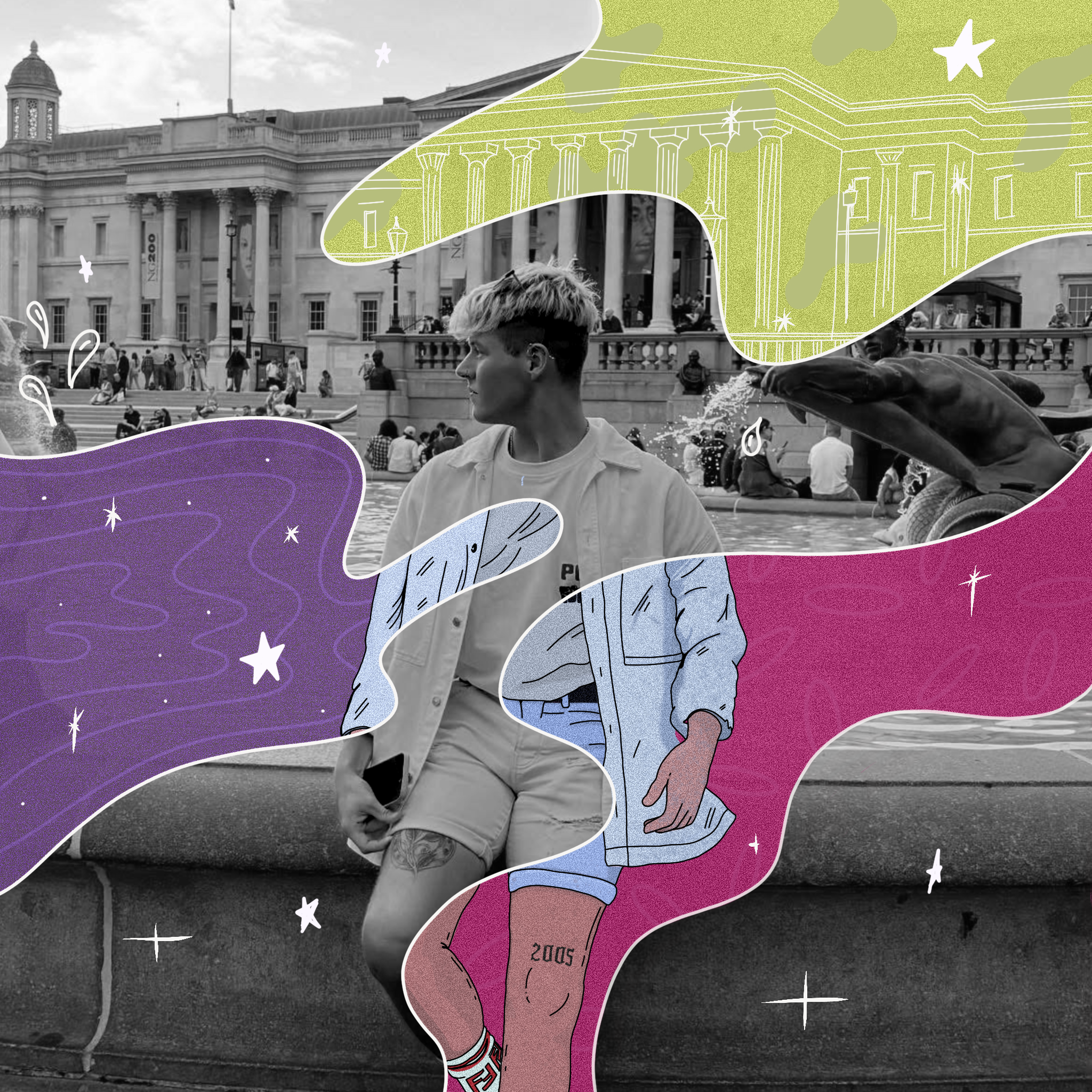 Illustration: Illustration of blonde haired boy